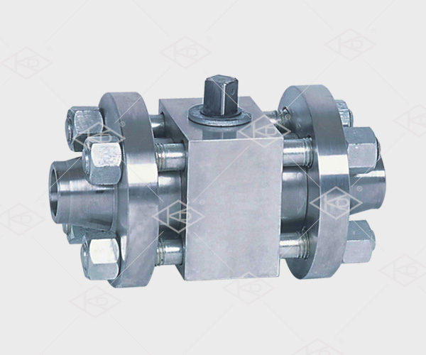 High pressure butt welded ball valve