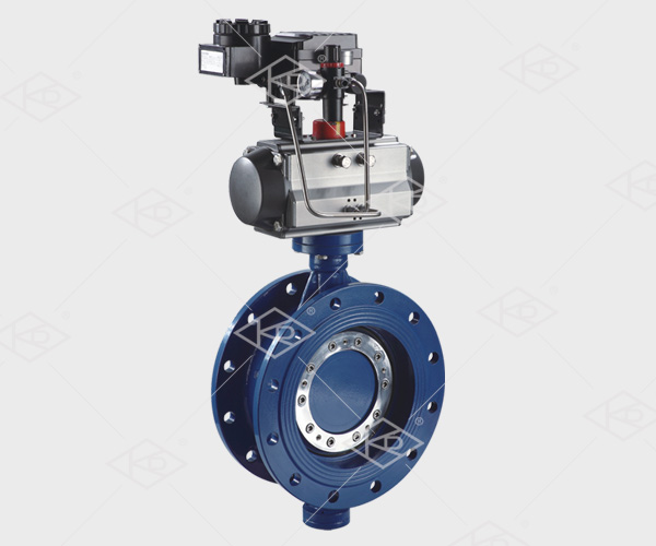 D642X Pneumatic Flange Double Eccentric Soft Seal Butterfly Valve