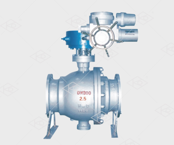 Electric ash discharge ball valve