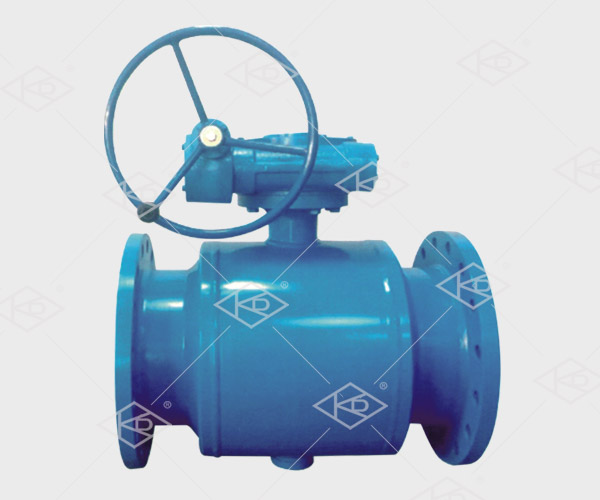 Fully welded flange ball valve