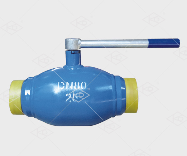 Fully welded full bore ball valve