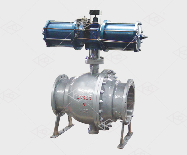 Pneumatic ash unloading ball valve