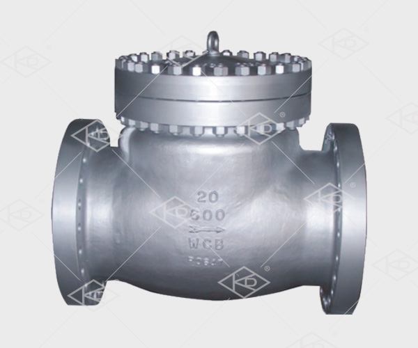 Pound scale swing check valve