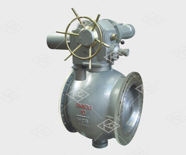 Side mounted eccentric hemispherical valve