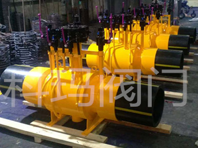 Special ball valve for urban gas PE pipeline