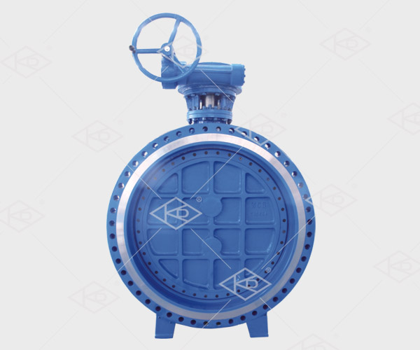 Flange type double eccentric soft seal butterfly valve